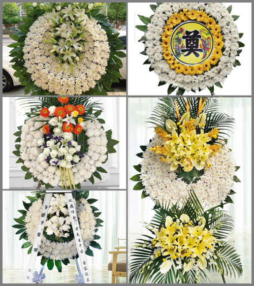 湖北宜昌市夷陵区龙泉镇万家畈村花圈速递